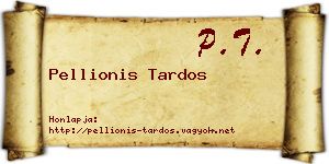 Pellionis Tardos névjegykártya